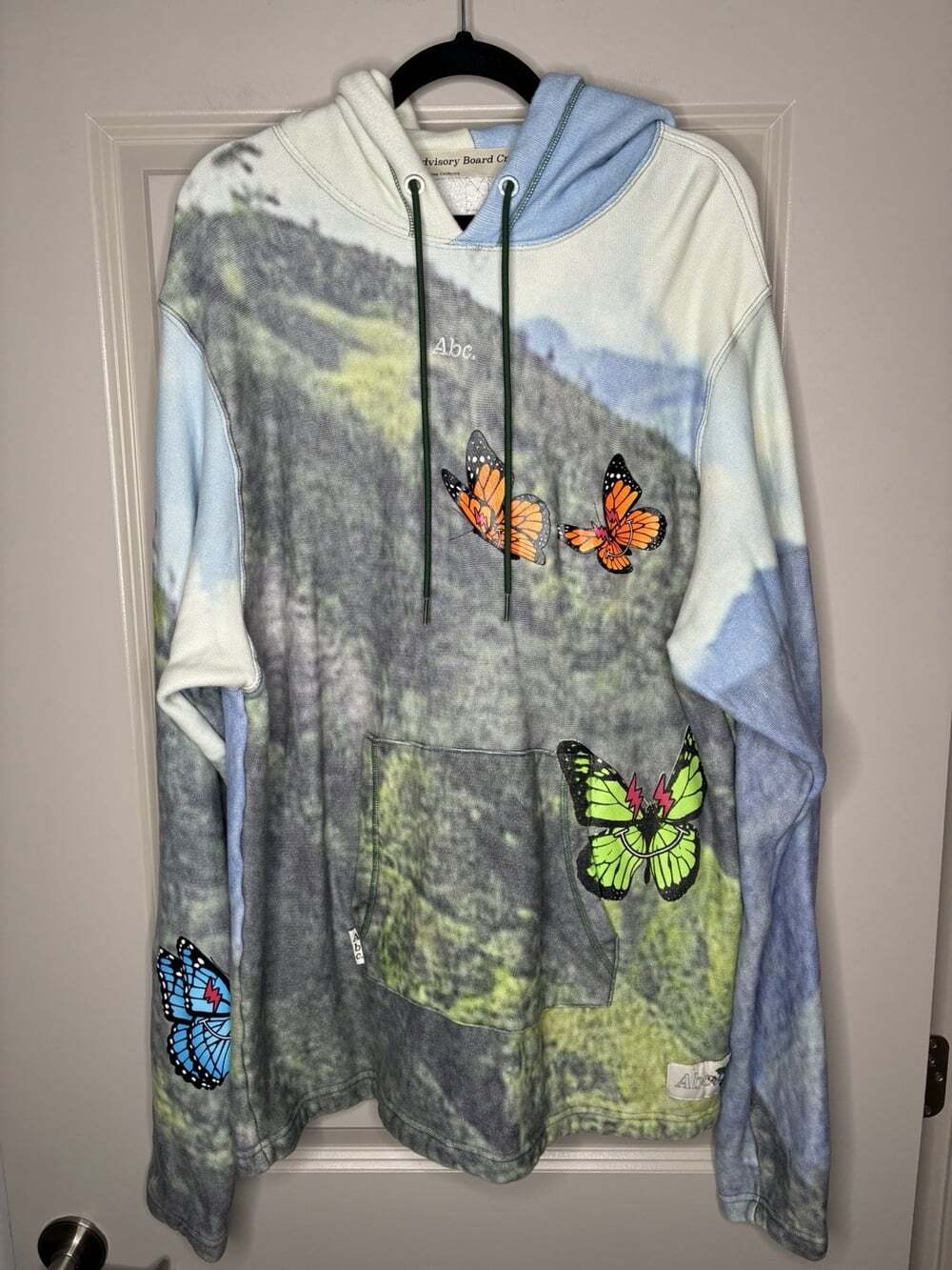Advisory Board Crystals X J Balvin Hoodie Size XXL Butterflies ABC Los Angeles